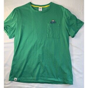 Fielder Bonobos Green T-shirt, Size medium, Pocket, RN128054